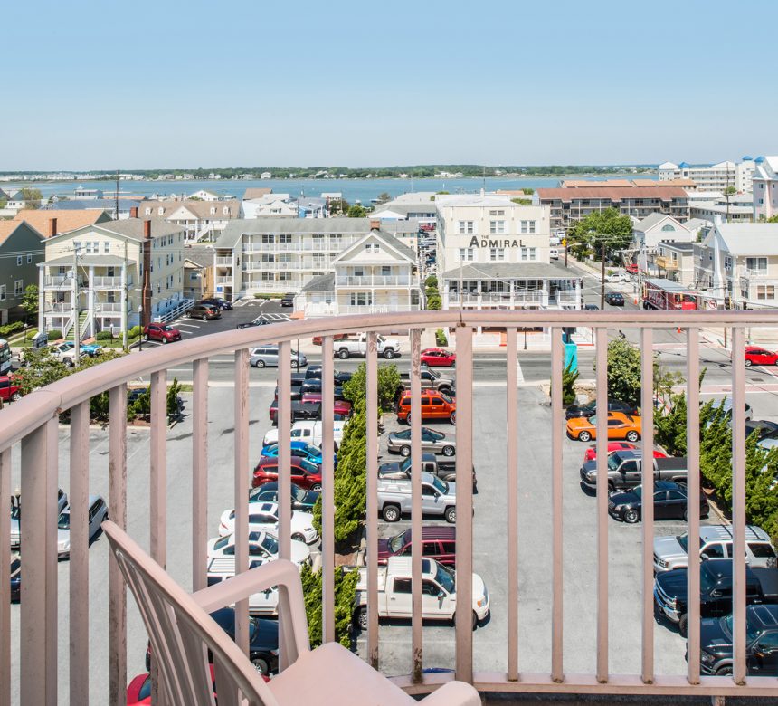 Balcony view of Ocean City and bay